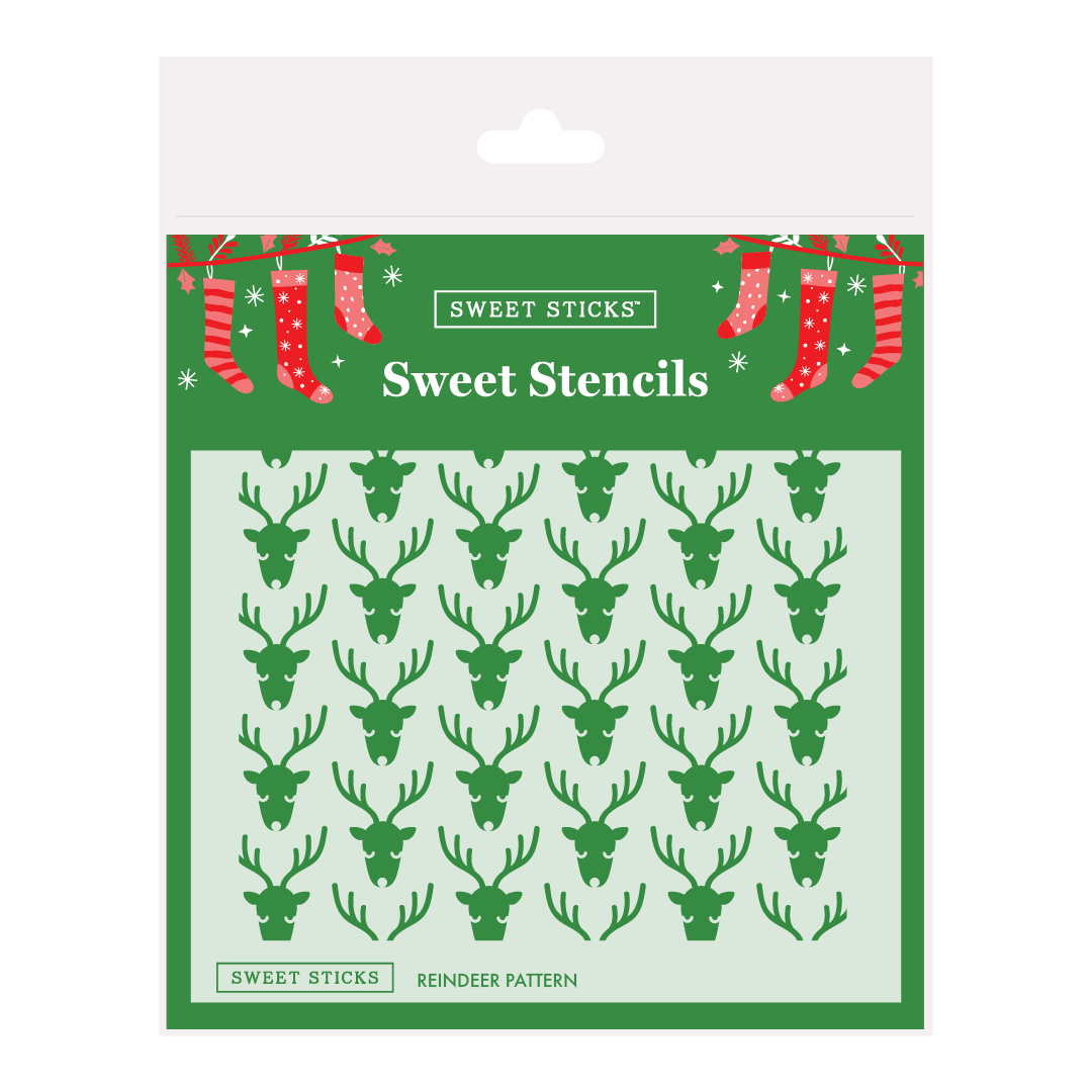 Reindeer Pattern Stencil