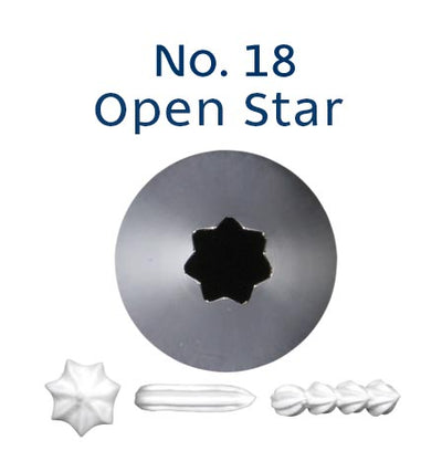 Piping Tip No. 18 OPEN STAR STANDARD S/S