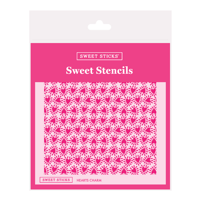 Hearts Charm Stencil