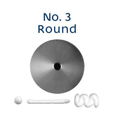 Piping Tip No.3 ROUND STANDARD S/S