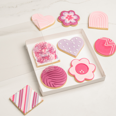 Square Cookie Box Clear Lid