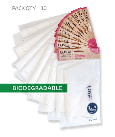 Degradable Piping Bag Clear 15"