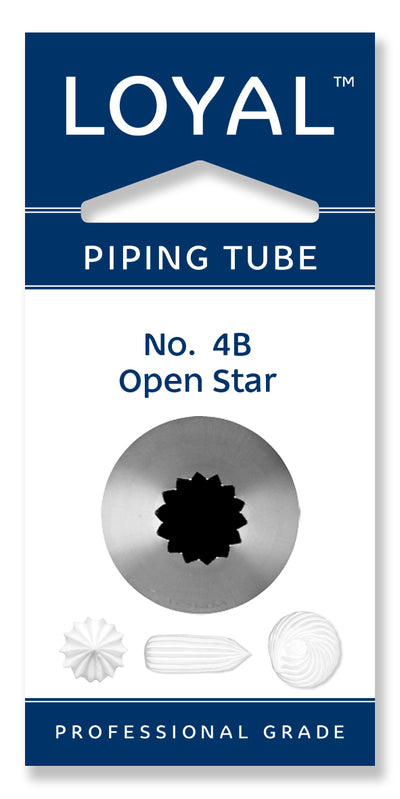 Piping Tip No. 4B OPEN STAR MEDIUM S/S
