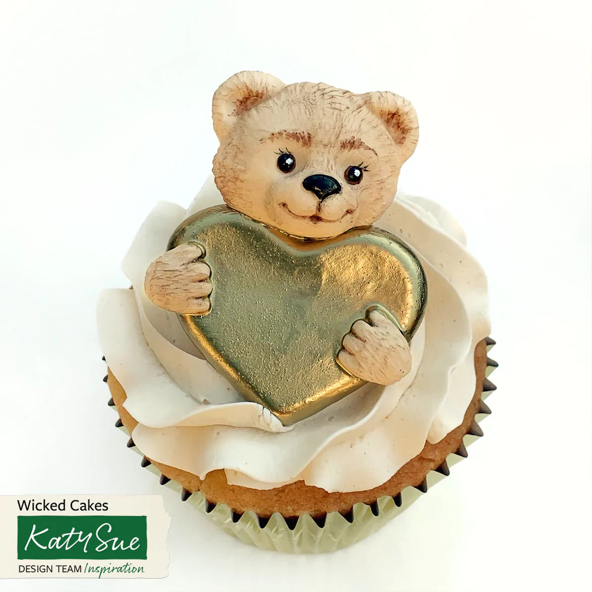 Teddy + Heart Silicone Mould