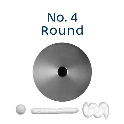 Piping Tip No.4 ROUND STANDARD S/S