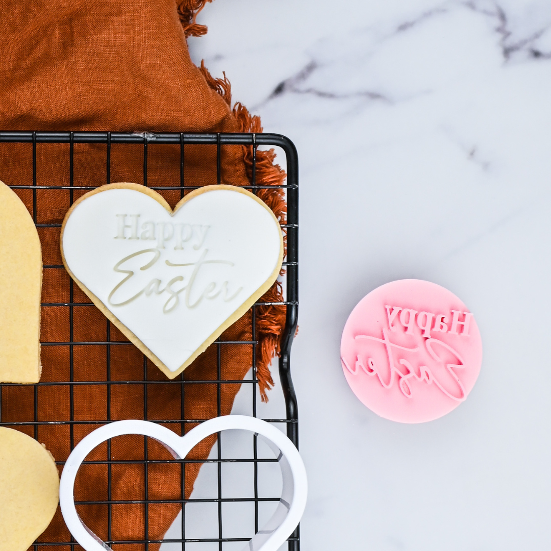 Cookie Embosser Stamp Happy Easter