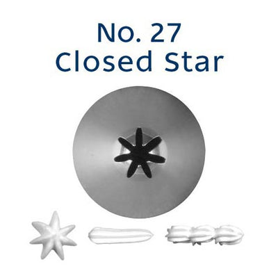 Piping Tip No. 27 CLOSED STAR STANDARD S/S