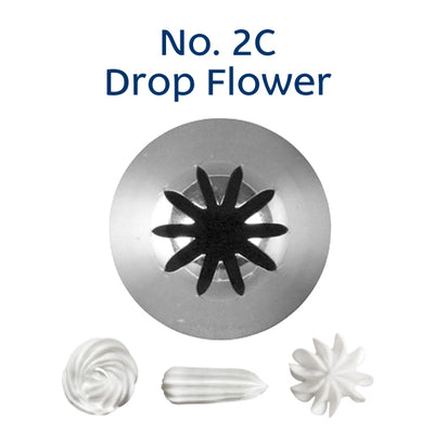 Piping Tip No. 2C DROP FLOWER MEDIUM S/S