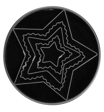 Tin Plate Star Plain + Scalloped Cutter Set (5pc)
