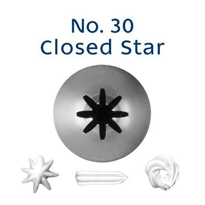 Piping Tip No. 30 CLOSED STAR STANDARD S/S