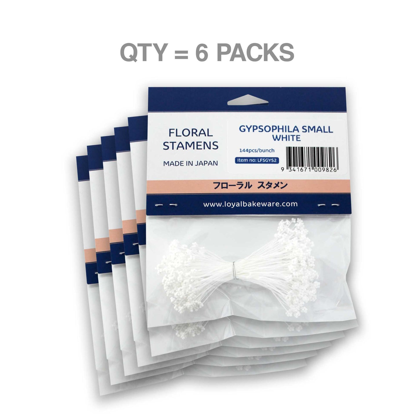 Floral Stamen Gypsophila White Small (6pk)