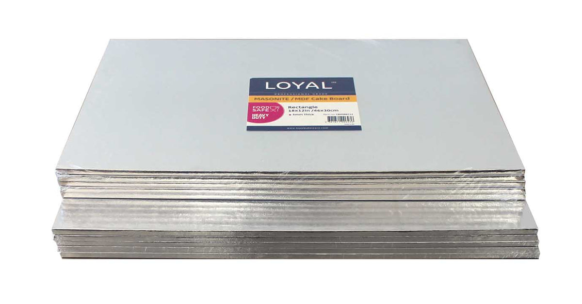Masonite Rectangle Silver Board