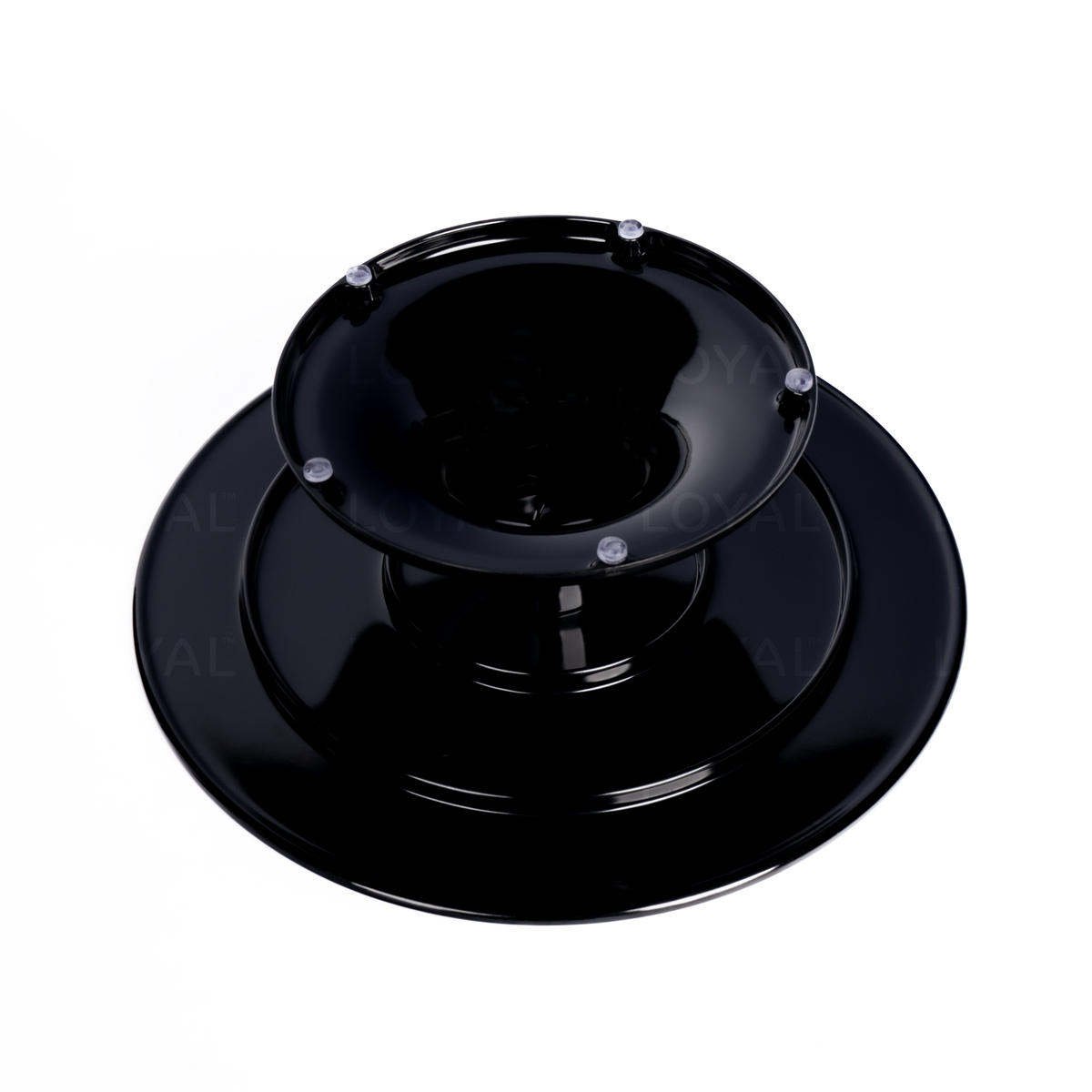 Melamine Turntable Black