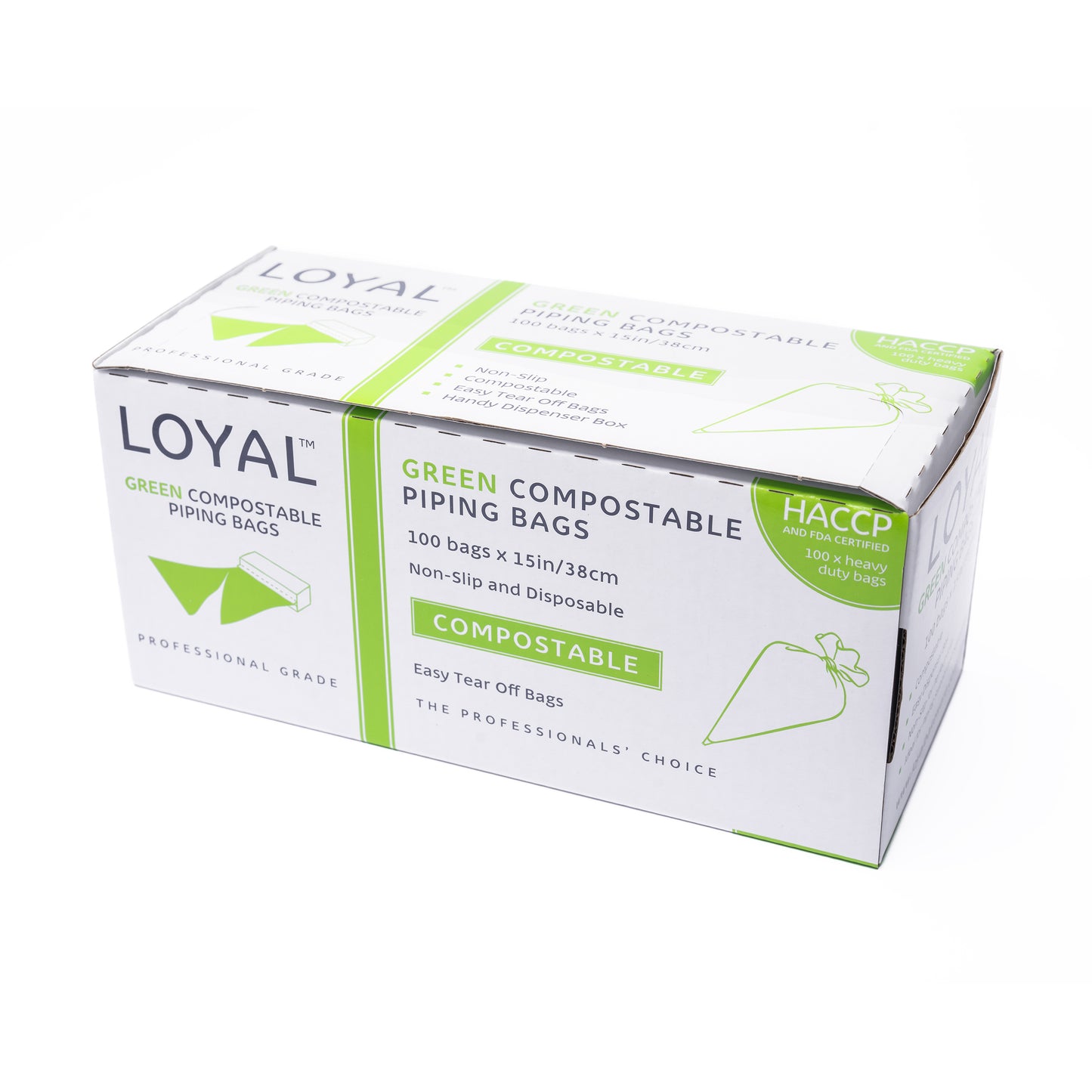 Compostable Piping Bags Green