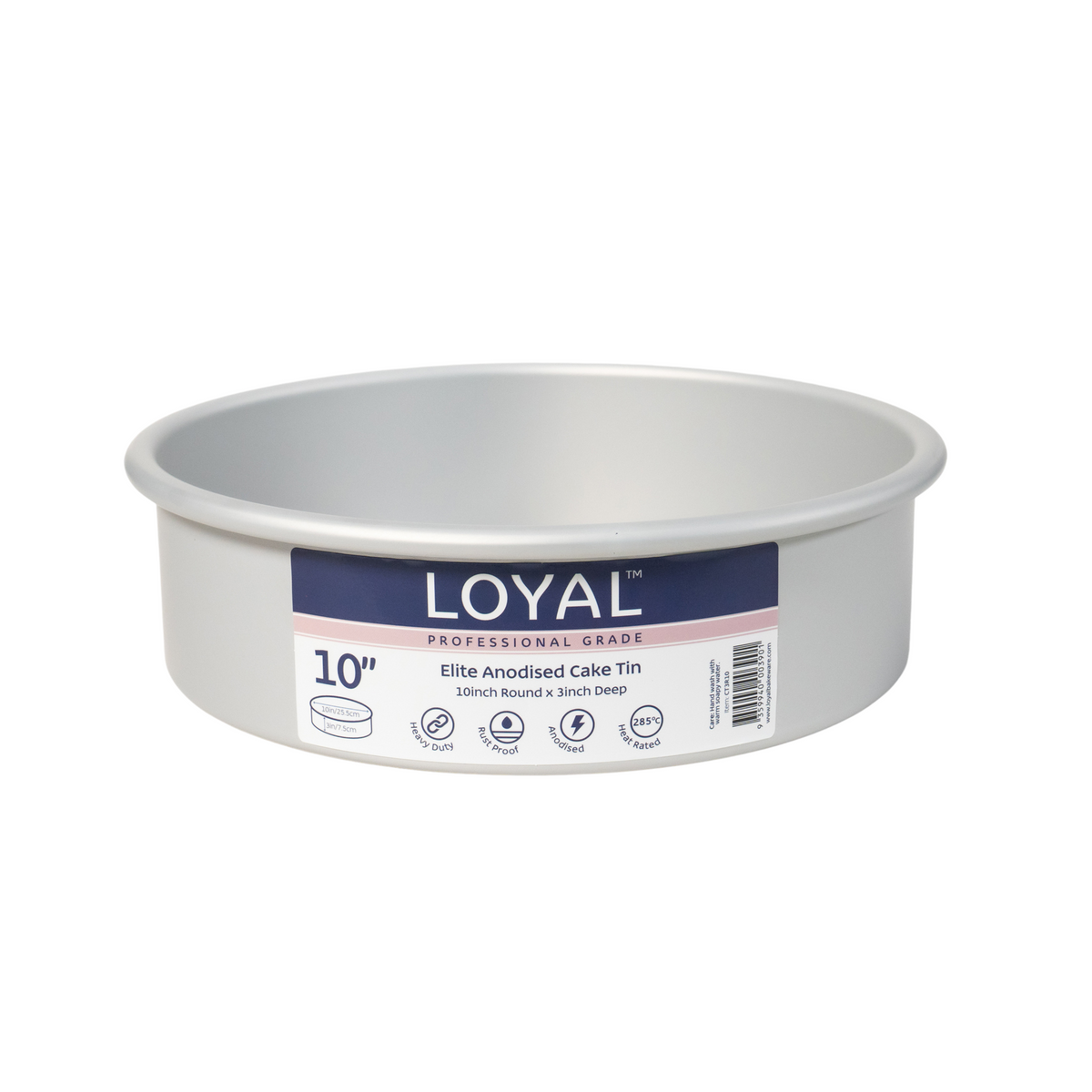 Elite Anodised Cake Tin Round 3" Deep