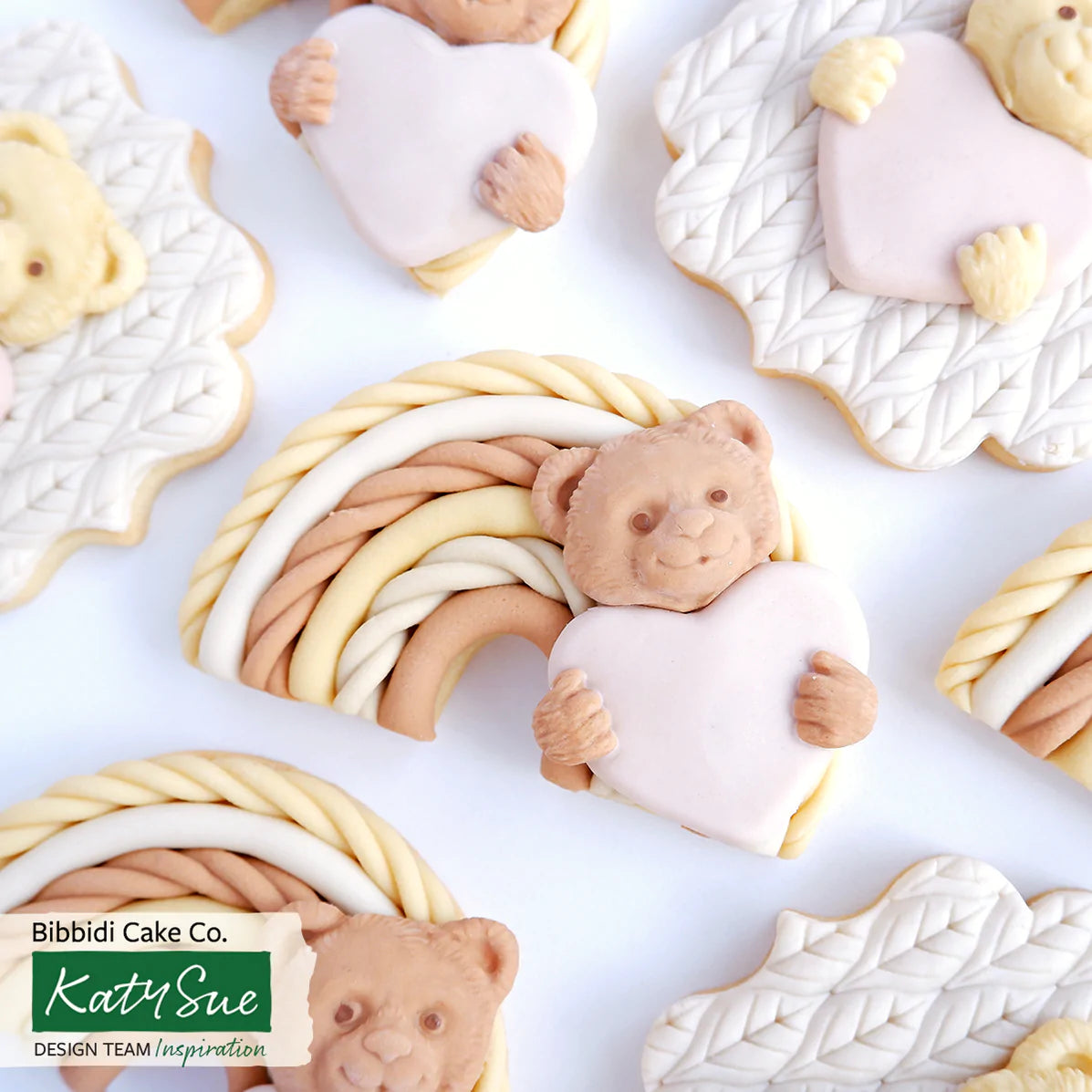 Teddy + Heart Silicone Mould