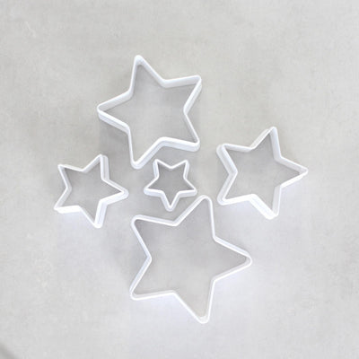 Plastic Star Cutter Set (5pc)
