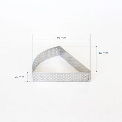 Perforated Tart Ring Triangle (98x87mm)
