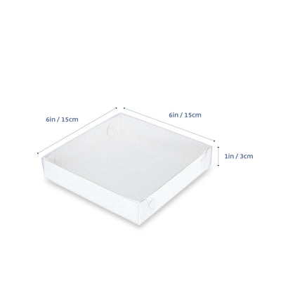 Biscuit Box Clear Lid 1" High