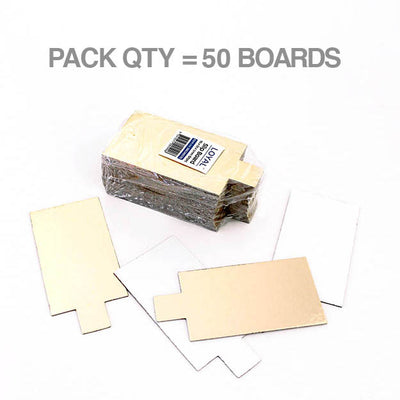 Dessert Board Rectangle Gold (95x55mm)