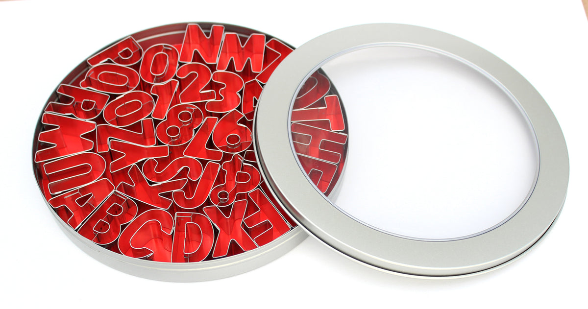 Tin Plate Alphabet + Number Cutter Set (36pc)