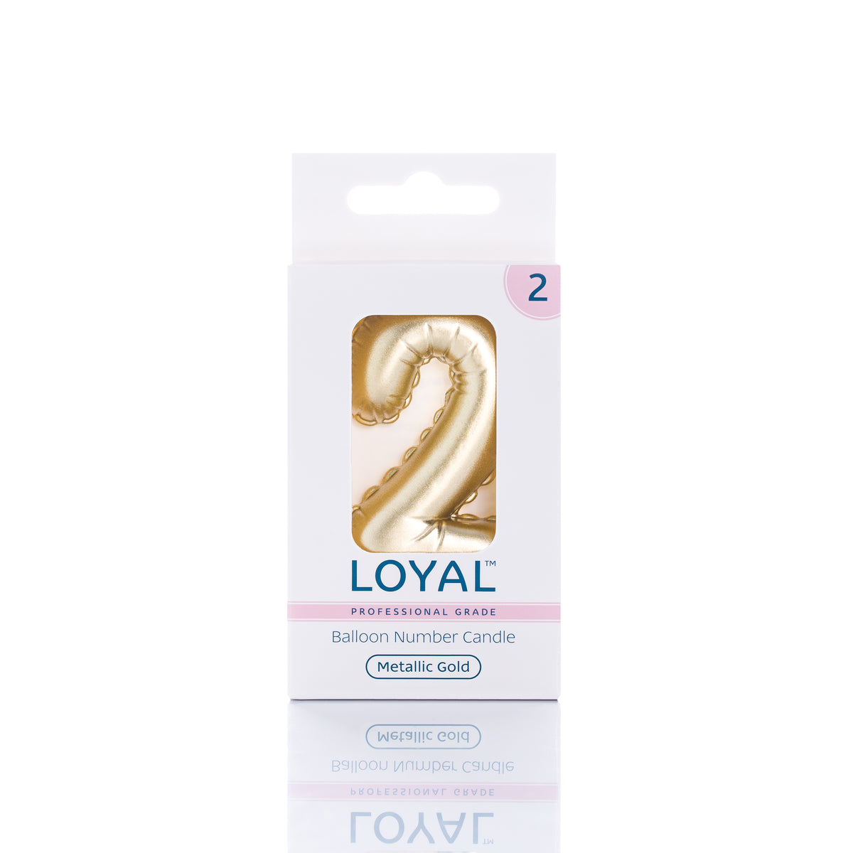 Number Candle Balloon Metallic Gold
