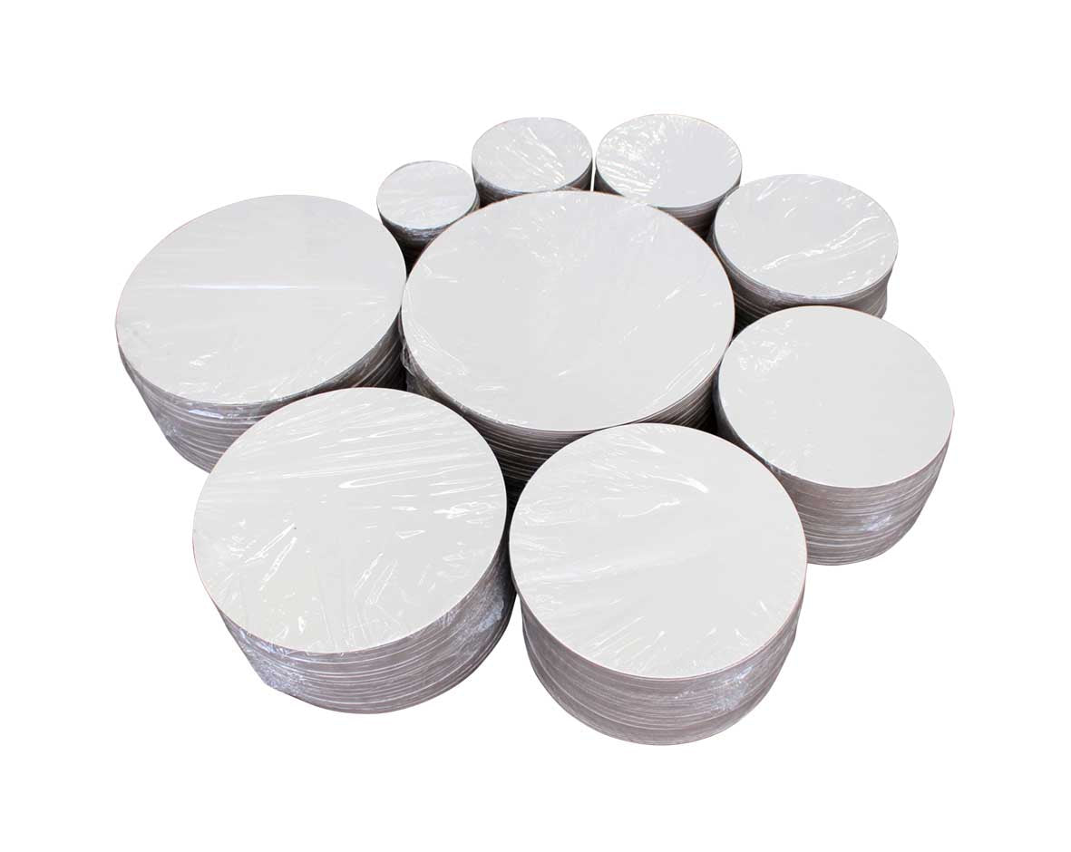 Dessert Cardboard Round White Board (50pc)