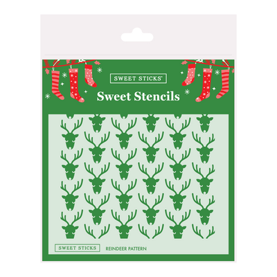 Reindeer Pattern Stencil