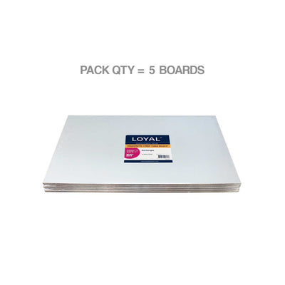 Masonite Rectangle Silver Board