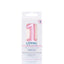 Number Candle Balloon Metallic Pink