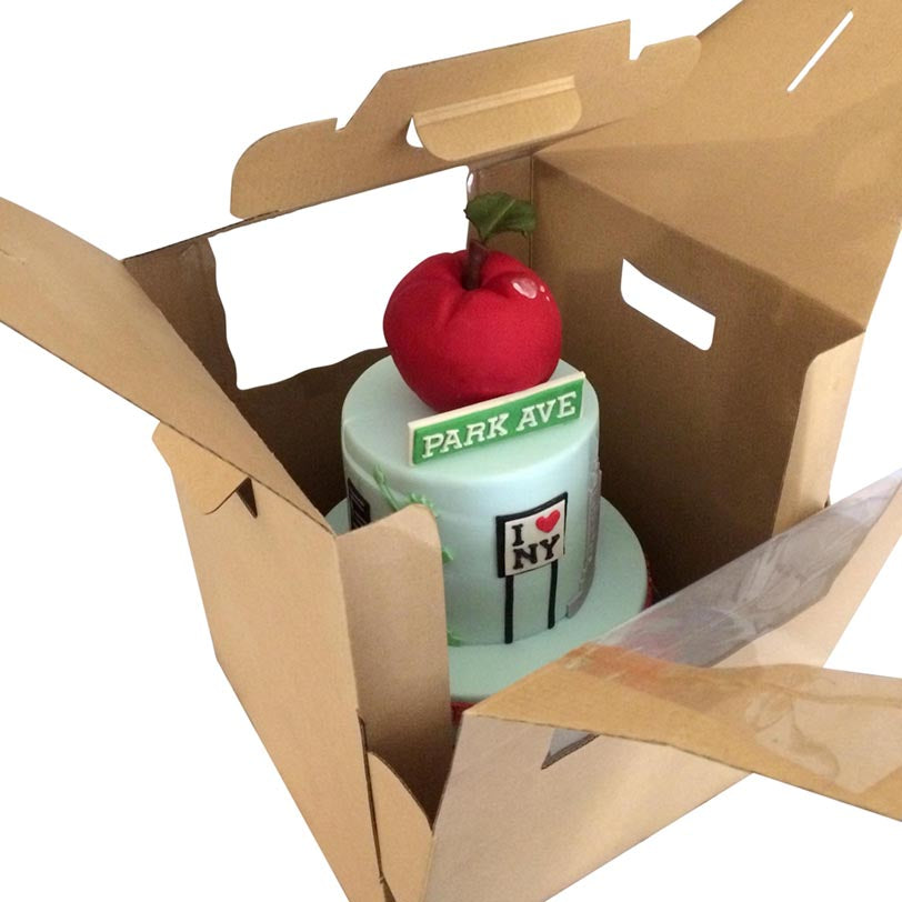 Cake Carry Box Tall Heavy Duty + Handle (12x12x14")