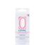 Number Candle Balloon Metallic Pink