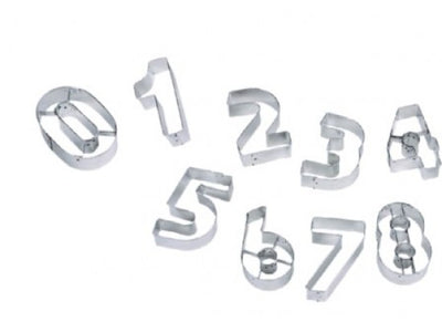 Tin Plate Large Numer Cutter Set (9pc)