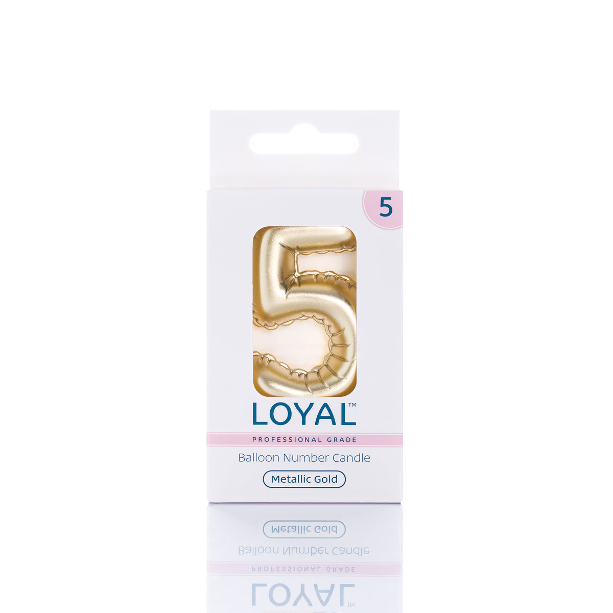 Number Candle Balloon Metallic Gold