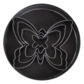 Tin Plate Butterfly Cutter Set (4pc)