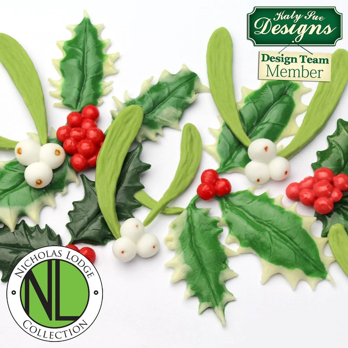 Holly + Mistletoe Silicone Mould
