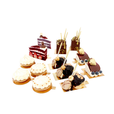 Dessert Board Rectangle Gold (95x55mm)