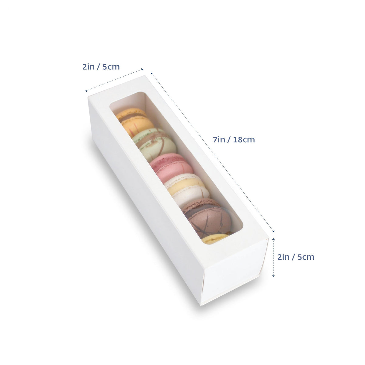 Macaron Box with Window Lid