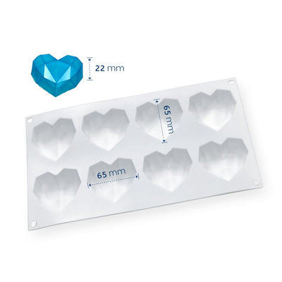 Silicone Mould Geometric 8 Heart