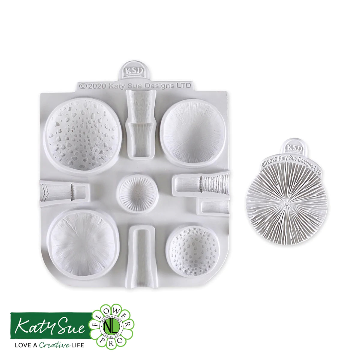 Toadstools & Mushrooms Mould + Veiner
