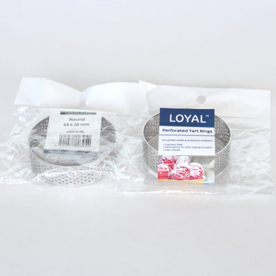Perforated Tart Ring Round (65mm)