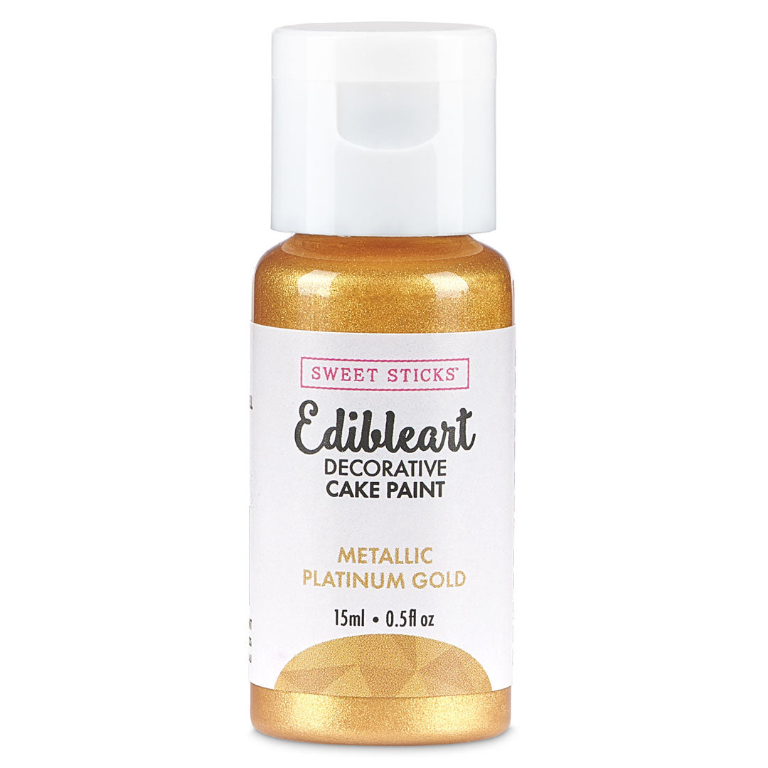 Platinum Gold Metallic Edibleart Paint 15ml
