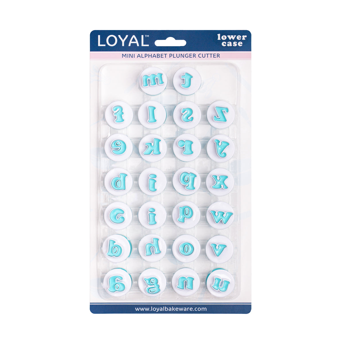 Mini Alphabet Plunger Cutter Lower Case (26pcs)
