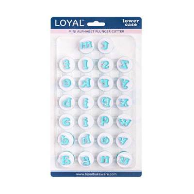 Mini Alphabet Plunger Cutter Lower Case (26pcs)