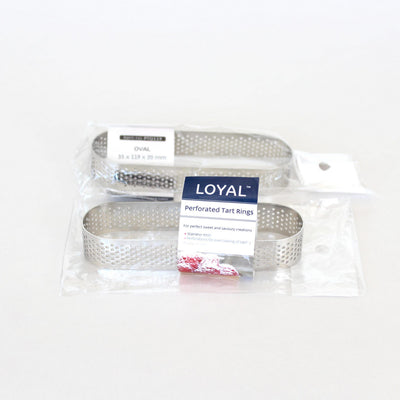 Perforated Tart Ring Oval (119x35mm)