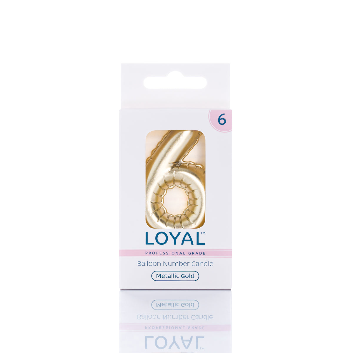 Number Candle Balloon Metallic Gold