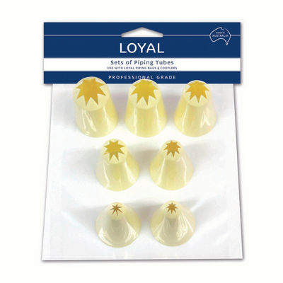 Pastry Tube Star Plastic Set (7pc)