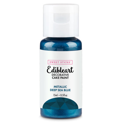 Deep Sea Blue Metallic Edibleart Paint 15ml