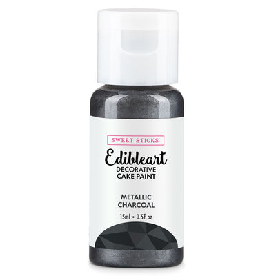 Charcoal Metallic Edibleart Paint 15ml