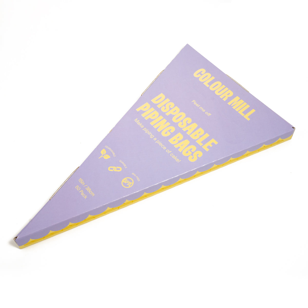 Colour Mill Disposable Piping Bags Clear